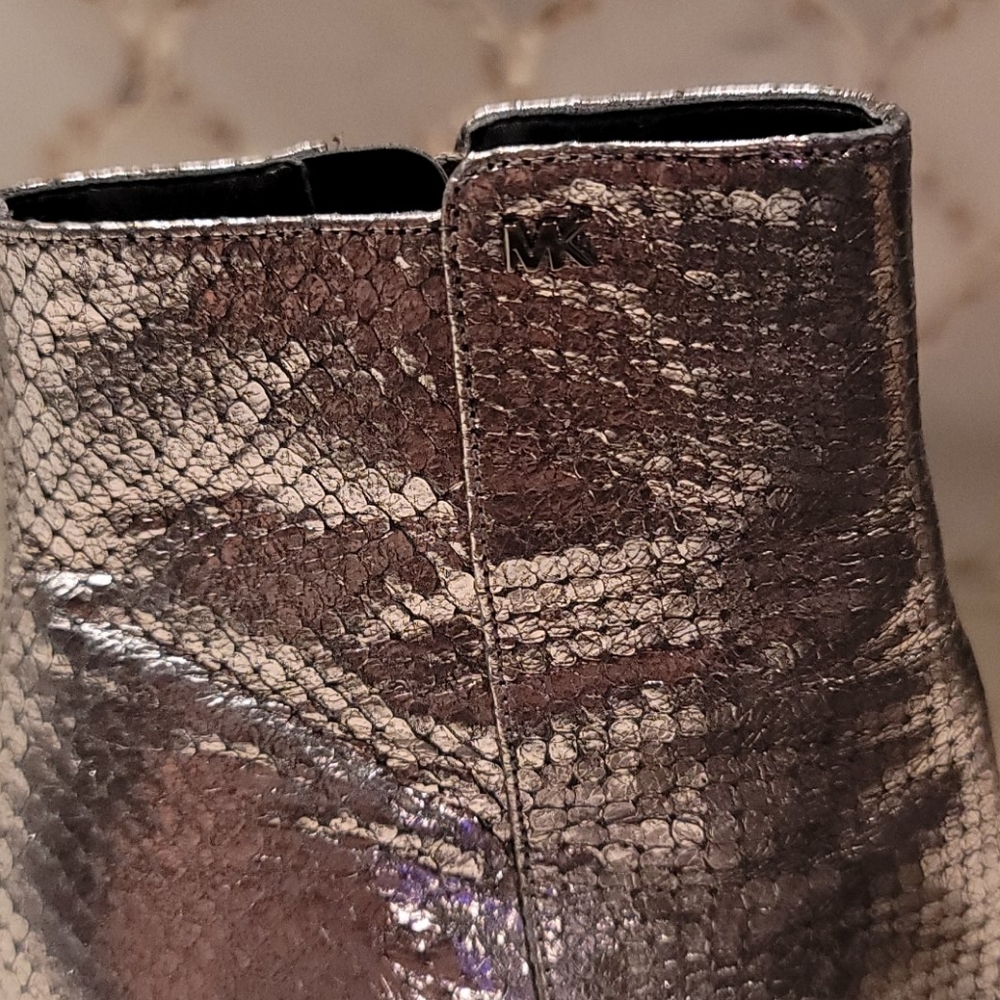Michael Kors silver Leona ankle boots - Picture 5 of 10